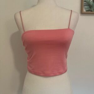 Shein Hot Pink Cropped Cami Top